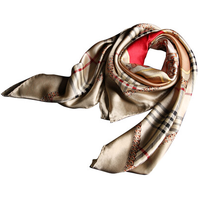 

Jingdong supermarket] Lan Shiyu LANSHIYU W0791 silk large square silk silk Europe and the United States printing scarf No. 4 color