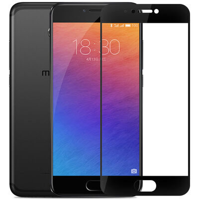 

ESCASE Meizu PRO6 / 6с стеклянной пленка Meizu PRO6 / 6с экрана полноэкранного фильма печати полного покрытия стало взрывозащищенным анти-отпечатки пальцев HD мобильного телефон фильма черного