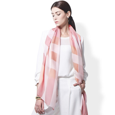 

[Jingdong supermarket] Austrian (AOSHI) ASWJ011601065 Austrian authentic British lattice high-grade silk scarves shawl spring and autumn silk scarves female towel - bean sand color