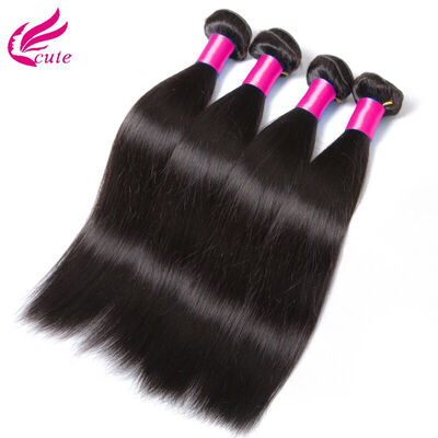 

Malaysian virgin hair straight human hair straight weave 4 bundle deal Soft&smooth virgin malaysian straight hair