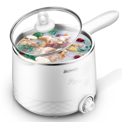 

Жигао (CHIGO) электрический кухонный горшок 1.2L электрический горячий горшок 304 нержавеющая сталь прямая ручка электрическая плита ZG-S1872 (B) белый