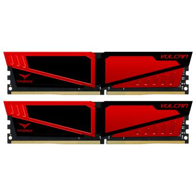 

Team Group (Team) серия Vulcan DDR4 2400 16G (8Gx2) красная настольная память