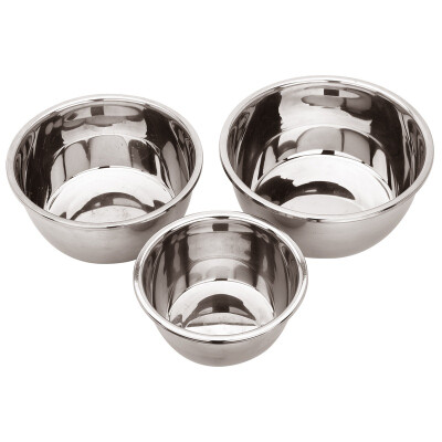 

American kitchen maxcook stainless steel pots bucket three-piece set of MCWS-3&noodles with vegetables mixed salad salad seasoning pots