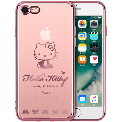 

Youk HelloKitty series iphone8 7 mobile phone case case Apple 87 phone case plating thin shatter-resistant soft shell small naughty