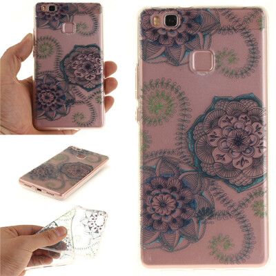 

Blue and green dream flower Pattern Soft Thin TPU Rubber Silicone Gel Case Cover for HUAWEI Y3 II
