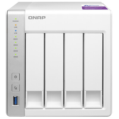 

QNAP TS-431P 1G memory dual-core 17GHz processor 2 network ports 4 disk space NAS network memory no built-in hard drive
