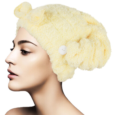 

[Jingdong supermarket] Yunlei bath cap coral cashmere hair dry cap effective water dry hair towel towel towel 13411