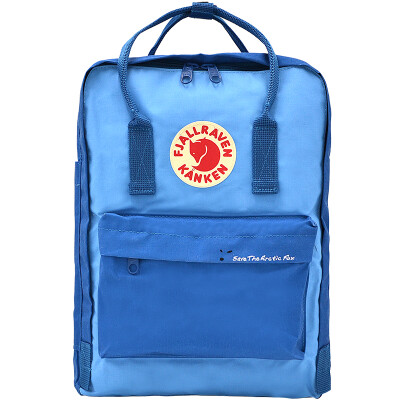 

Fjallraven Waterproof Knitted Backpack Simple Fashion Casual Shoulder Bag Kanken Classic 23495-539 / 508 Lake Blue / Air Force Blue 16L