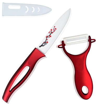 

XYJ Brand Kitchen Accessories 4 Inch Utility Knife+ Peeler 2pcs Ceramic Knives Best Kitchen Knives