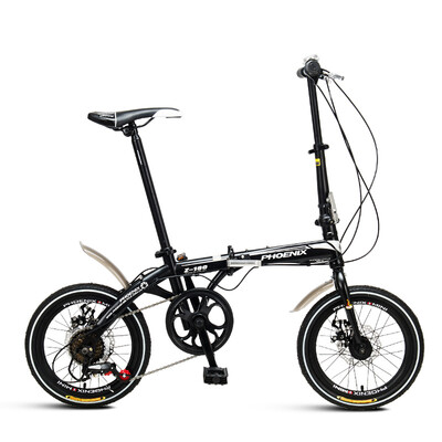 

Phoenix Phoenix16 inch 6-speed adult men&women dual disc brake folding bike Z160 black
