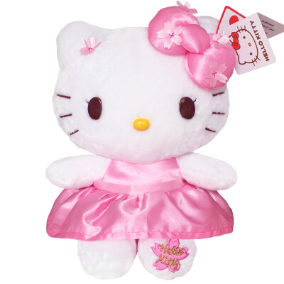 

Hello Kitty Hello Kitty plush toy doll doll doll gift doll doll 10 inch 27cm grid Kitty