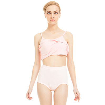 

Three gun ladies cotton underwear cotton ribs stretch female briefs pink