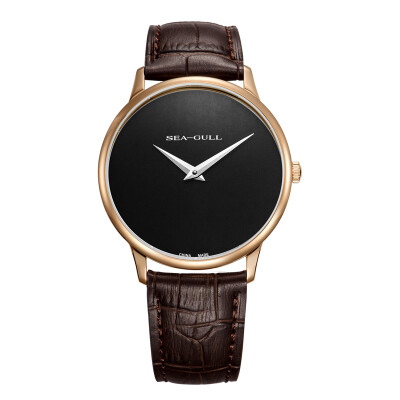 

Seagull (SeaGull) watch the trend of slim fashion manual machine male watch black plate black belt 819.17.6004