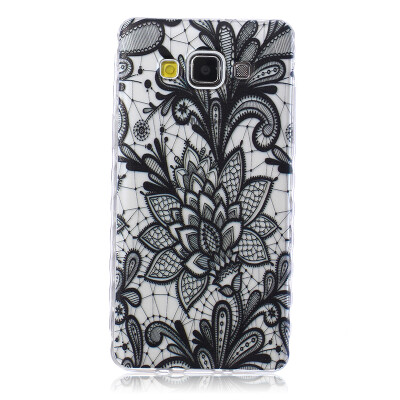 

Black Rose Pattern Soft Thin TPU Rubber Silicone Gel Case Cover for SAMSUNG GALAXY A5