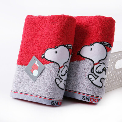 

Gold towel home textile Snoopy than twist cartoon embroidery towel 2 loaded