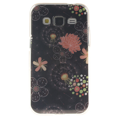 

Colorful flowers Pattern Soft Thin TPU Rubber Silicone Gel Case Cover for SAMSUNG GALAXY CORE Prime G360