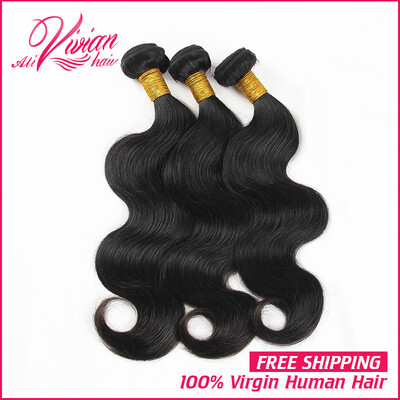 

Unprocessed Malaysian body wave virgin hair Natural black remy human hair 3 bundles Soft&smooth Malaysian virgin hair weave