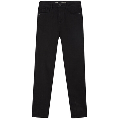 

Meters bonwe Female High Waist Bulletproof Cowboy Long Pants Yes Black 155 64A