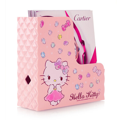 

[Супермаркет] HELLO KITTY Jingdong ящик для хранения офиса настольных книг данных и журналы Канцелярского файл KT1243 папку