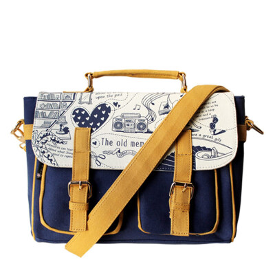 

The old memory The old memory The old memory The handmade canvas The original handbag YD1213002 The blue