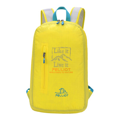 

Pellie&PELLIOT&skin packs of women&39s ultra-light shoulders back with men&39s anti-splashing water can be folded outdoors mountaineering bag yellow