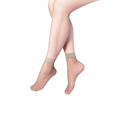 

Meng Na stockings female thin section 20 pairs with crystal silk short stockings toe transparent 20 pairs of skin color 295