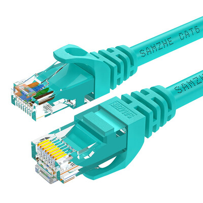 

Shanze SAMZHE WXL-6050 six CAT6 Gigabit eight-core twisted-pair network jumper computer cable light green 5 meters