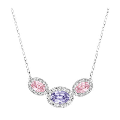 

SWAROVSKI Swarovski Christie Pink Purple Oval Necklace 5118944