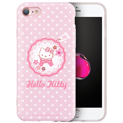 

Youk HelloKitty series iphone8 7 phone case case Apple 87 phone case cartoon silicone shatter-resistant soft shell wreath Katie