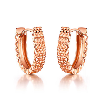

(DEMONE) ED0028 18K gold rose earrings gold earrings earrings earrings earrings to send his girlfriend K gold jewelry