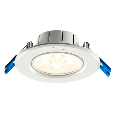 

Jingdong Supermarket] Midea (Midea) LED ultra-thin spotlight ceiling lantern dining room lights 4w white 3000K yellow light hole 8cm