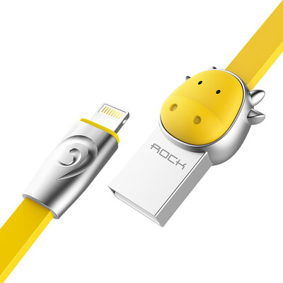 

Locke (ROCK) Apple data cable zinc alloy cute cartoon sheep charge line for Apple 6iPhone7Plus / 6 / 6s / 5 / se / iPad4 / Air 1 meter white