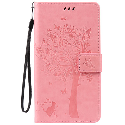 

Pink Tree Design PU кожа флип крышку кошелек карты держатель чехол для HTC 825