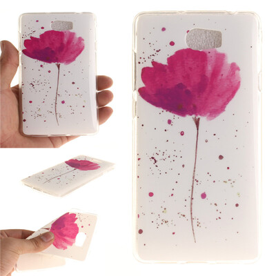 

Purple orchid Pattern Soft Thin TPU Rubber Silicone Gel Case Cover for HUAWEI Y5 II