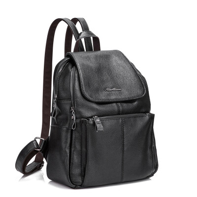 

Alice William Shoulder Bag Women Fashion Backpack Simple Travel Shoulder Bag AL168195 Black