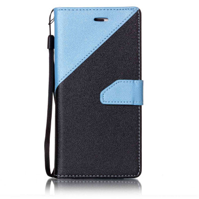 

Black + blue Design PU Leather Wallet Case Classic Flip Cover with Stand Function and Credit Card Slot for HUAWEI Y3 II