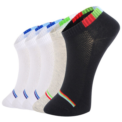 

Hengyuanxiang socks male 5 pairs of summer men&39s thin section of cotton sports boat socks soft&leisure low to help stealth socks A511850