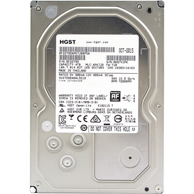 

HGST 4TB SAS12Gb/s Hard Drive (HUS726040AL5210)