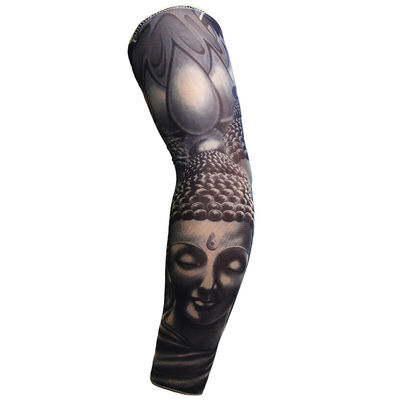 

IKEWA FANGSHAIXIU0048 realistic tattoo sleeves sunset cuffs outdoor ice silk flower arm bike gloves riding sets of sleeves sets of arms 8