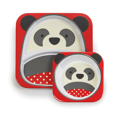 

SKIP HOP Cute Zoo Imitation Porcelain Breaking Children Baby Bowl Dishware Set - Panda 6 месяцев и более Импорт в США