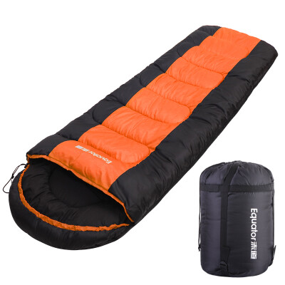 

Equatorial adult sleeping bags outdoor camping autumn and winter season thicker sleeping bags indoor lunch break warm 1.8kg medium orange CD1001