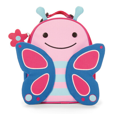 

SKIP HOP Cute Zoo Warm Lunch Bag Handbag Bag Child Picnic Bag - Butterfly 3 years old US imports