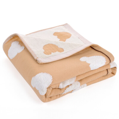 

Bamboo Chubby Bamboo Pulp Fiber Infant Child Gauze Blanket Infant Bags Bath Towel Cover Blanket Yellow 380g / Article 90 × 90cm