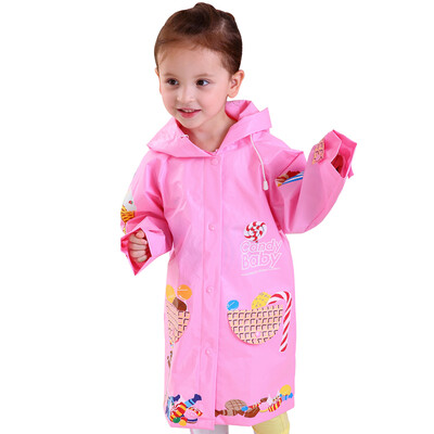 

hugmii children raincoat cute cartoon waterproof primary school students pony cake