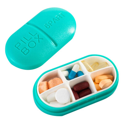 

Bancheon Quartet Mini Sub-Box Travel Portable Portable Reminder Cute Small Kit Drug Storage Box Color Random