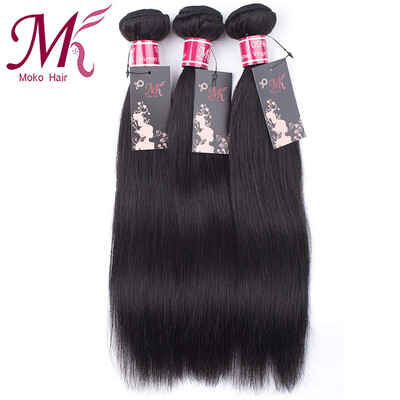

Brazilian Virgin Hair Straight 3 Bundles Mink Brazilian Hair Weave Bundles 7A Brazilian Straight Hair 8"-28"Human Hair Weave