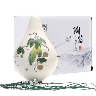 

[Супермаркет] Jingdong Leiothrix (Lovebird) 6 отверстий Ocarina среднего тона С окрашен переменным магнитной свистулькой стропа XS1028 начинающего учебником огурцом