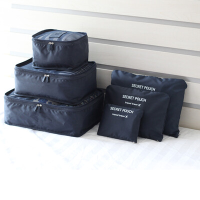 

Jingdong supermarket] according to the empire EDO waterproof travel bag bag luggage handle bag underwear storage 6 sets of finishing package watermelon red