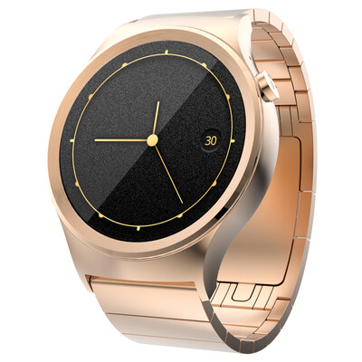 

TOMOON T-ripple smart watch metal watch rose gold tomos system then call the water meter step heart rate DIY watch remote control camera
