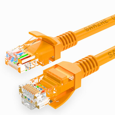 

Shanze (SAMZHE) высокоскоростная ультра-пятая кабельная сеть класса CAT5e 100 гигабитный сетевой кабель компьютерная перемычка супер 5 класс готовый кабель желтый 2 м YL-502